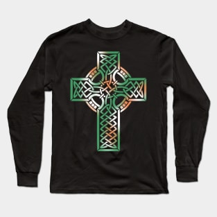 CELTIC SYMBOLS UNVEIL: ANCIENT MAGIC IN IRISH COLORS Long Sleeve T-Shirt